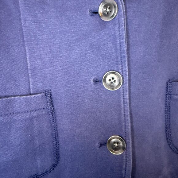 Aeropostale Junior's Women's Preppy Pleated Cotton Navy Blue Blazer Size M - Picture 4 of 7